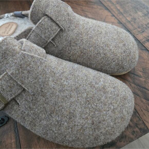 Toni Pons NORTON-FP - Men\'s clog-style slipper in felt. Color: Taupe. Size US 11 main image 4